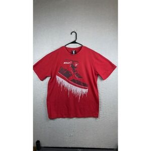 Chicago Bulls Shirt Mens Large Red NBA Basketball Graphic Tee‎ UNK Cotton